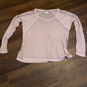Lucky Brand Pale Pink Long-Sleeve